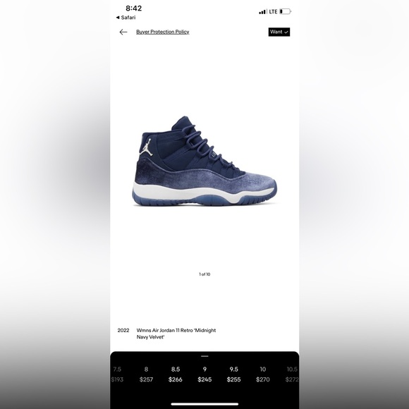 Jordan 11 midnight navy blue